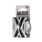Презервативы MAXUS Extra Strong №3 в железном кейсе, черные, утолщенные, 3 шт