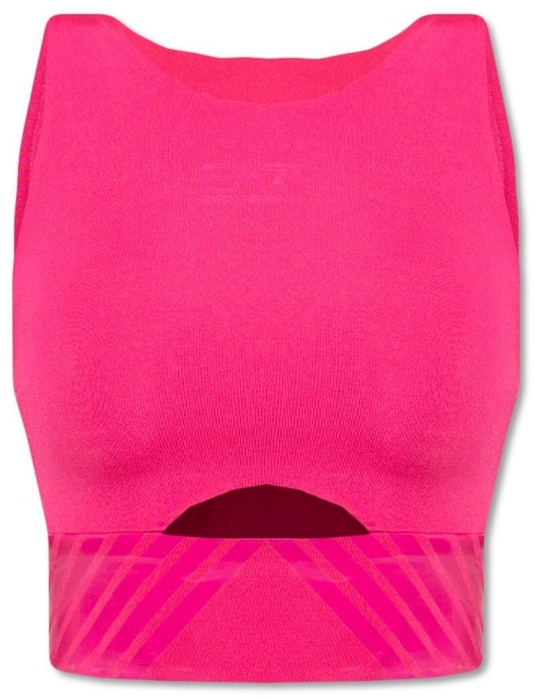 ТОП теннисный EA7 Woman Jersey Sport Bra - raspberry sor