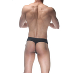 Черные мужские трусы-стринги с широкой резинкой (Размер: L) (Цвет: черный)