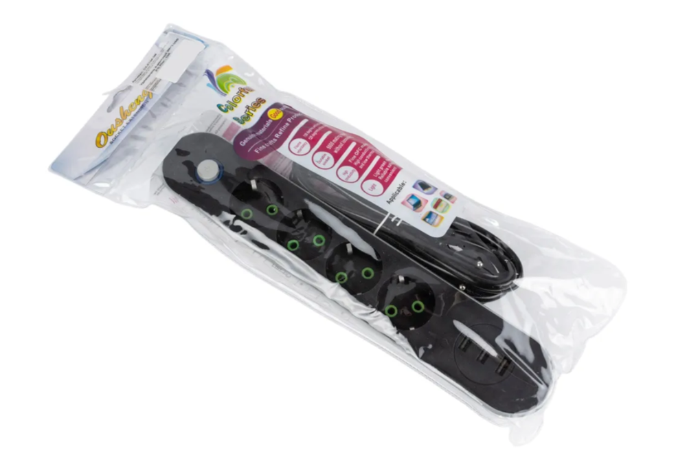 Удлинитель 4-местный 3М+3 USB 2*0.75m CX-E104-3M