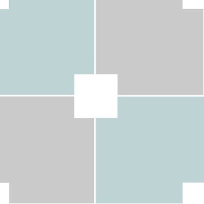 Паттерн клетка серо - бело - мятная