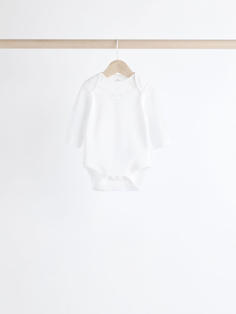 Боди с длинным рукавом для малышей Next K79-966, 5 шт., Белый, Серый