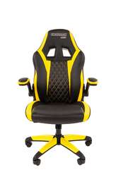 Офисное кресло Chairman   game 15 Россия экопремиум черный/желтый н.п.