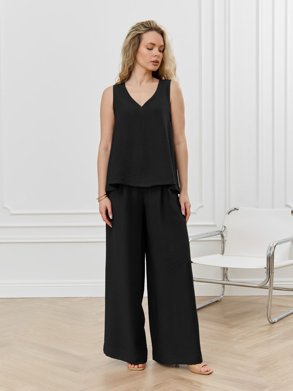 Блузка-топ женская Ясмина-2 Виотекс ЧЁРНЫЙ