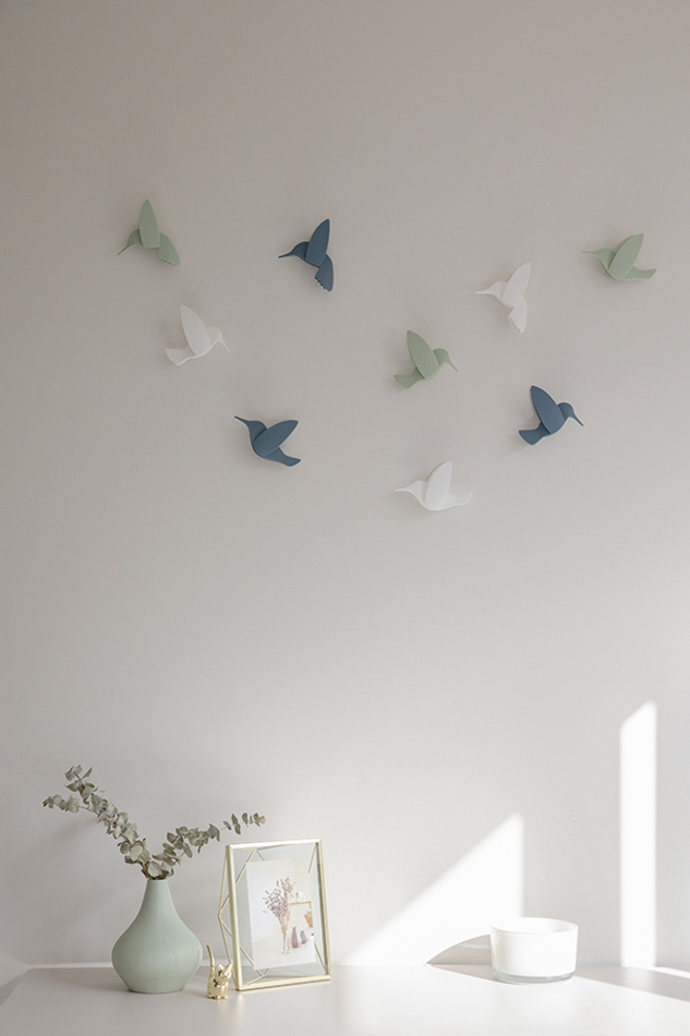 Декор для стен Hummingbird 9 элементов разноцветный, Umbra