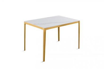 Стол обеденный Ist Casa Камео, 120х80х76 см, белый мрамор (Калаката)