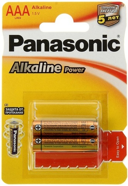 Батарейка PANASONIC LR03 Alkaline Power bl/2**