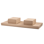 Стол стеклянный Woodville Денхольм 240(290)х100х75 обсидиан, черный