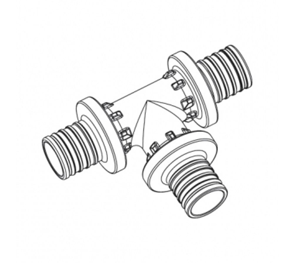 Тройник RAUTITAN равнопроходной 16 РХ