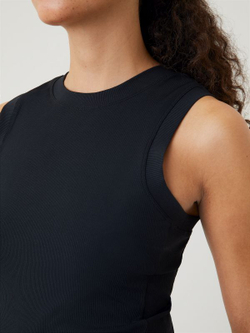 Женский топ теннисный Björn Borg Ace Rib Tank Pocket - черный