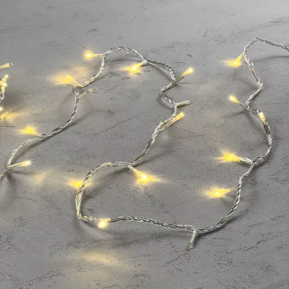 Светодиодная нить 100 шампань LED ламп с мерцанием, 10 м., 24В., прозрачный провод ПВХ, Beauty Led (PST100BL-10-1CH)