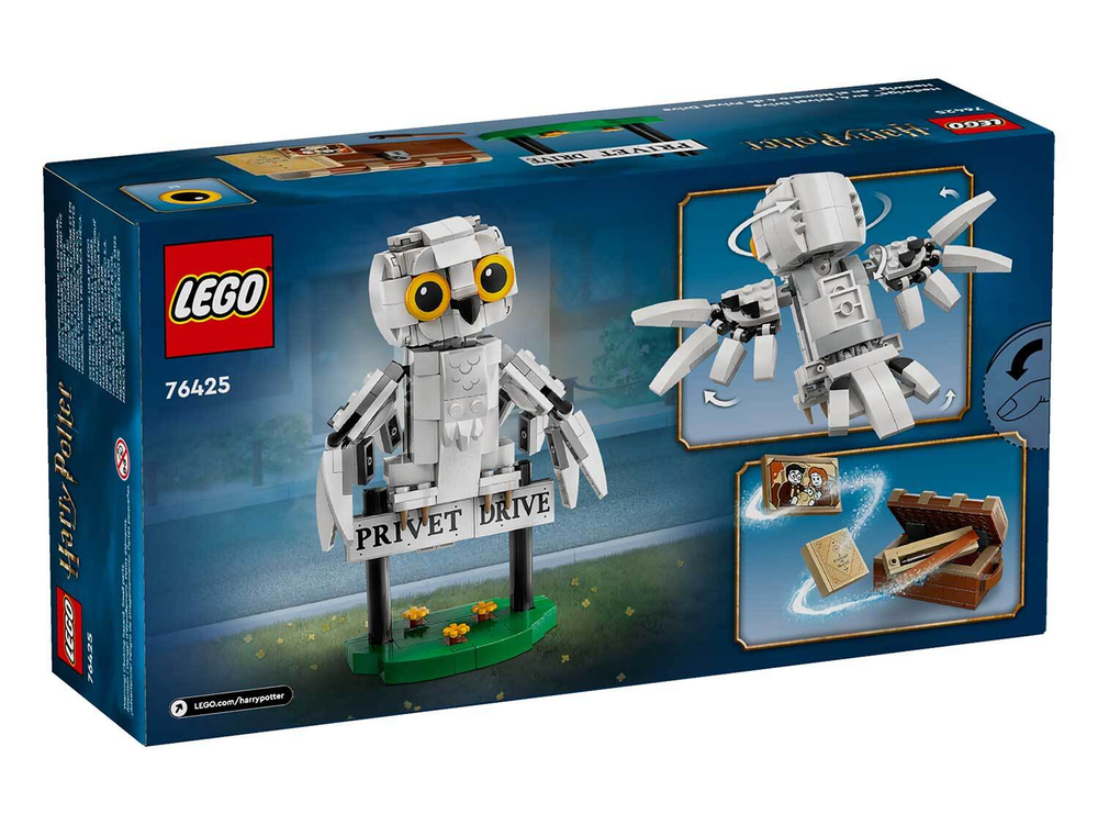 LEGO Harry Potter 76425 «Букля на Тисовой улице, дом №4» — сова и сцена из фильмов
