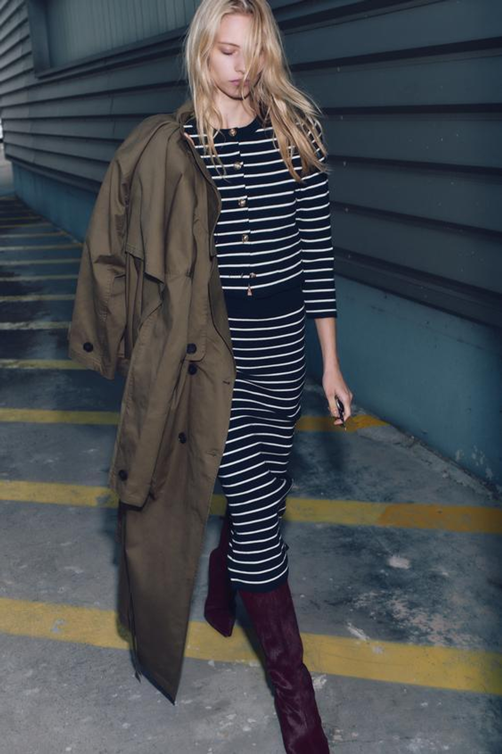 ZARA КАРДИГАН В ПОЛОСКУ, ПОЛОСКИ