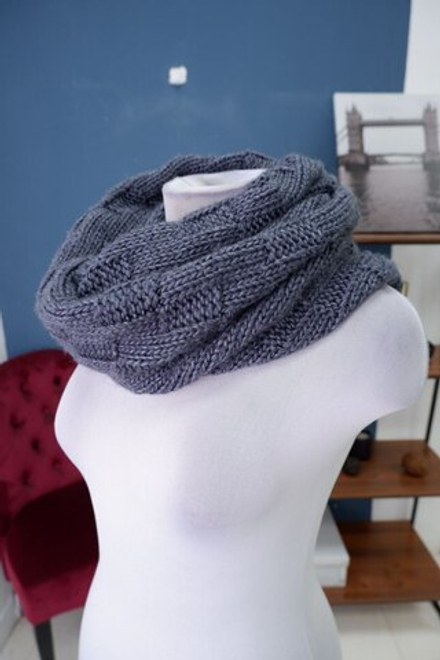 Шарф-снуд шерстяной