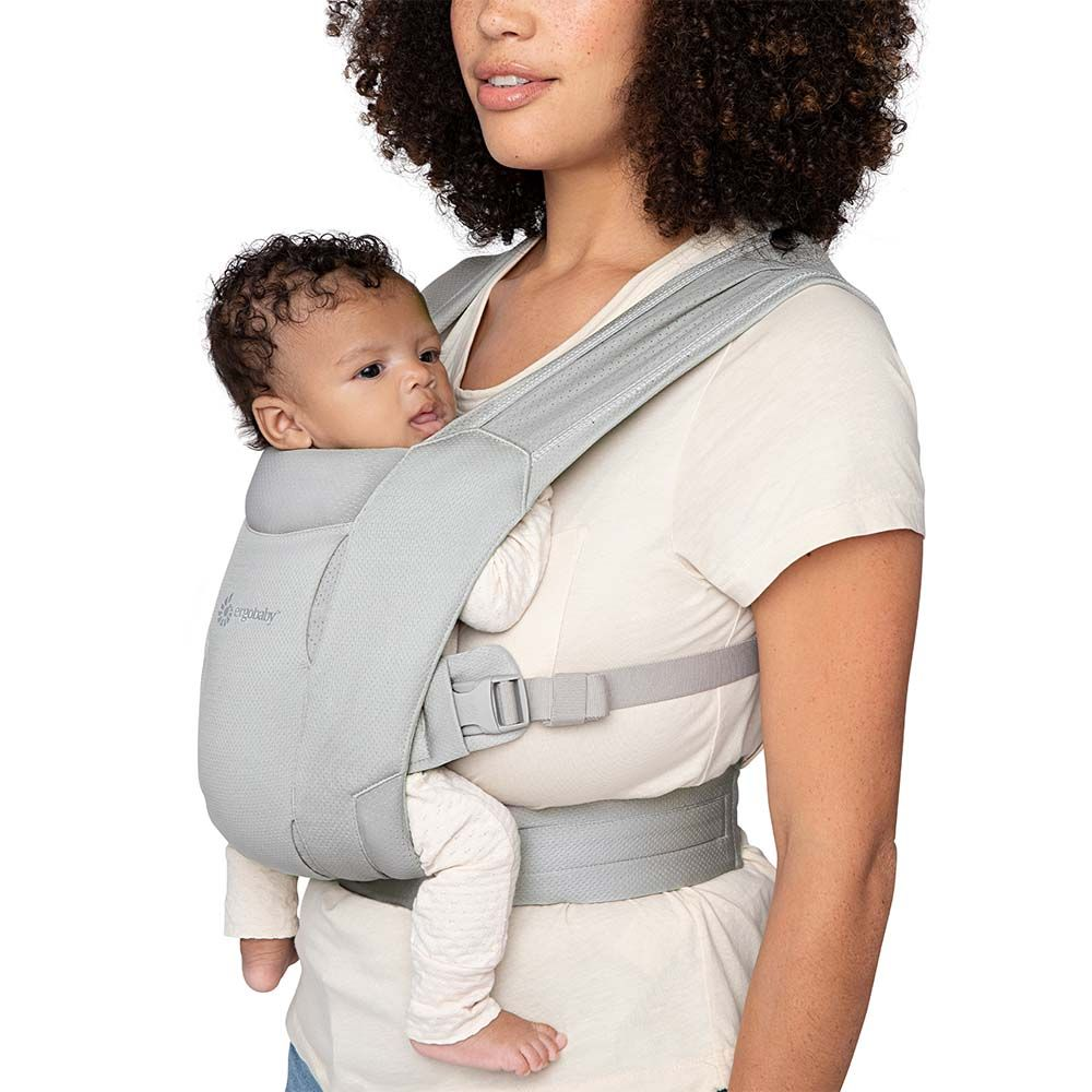 Ergobaby Embrace soft air mesh soft grey кенгуру-рюкзак