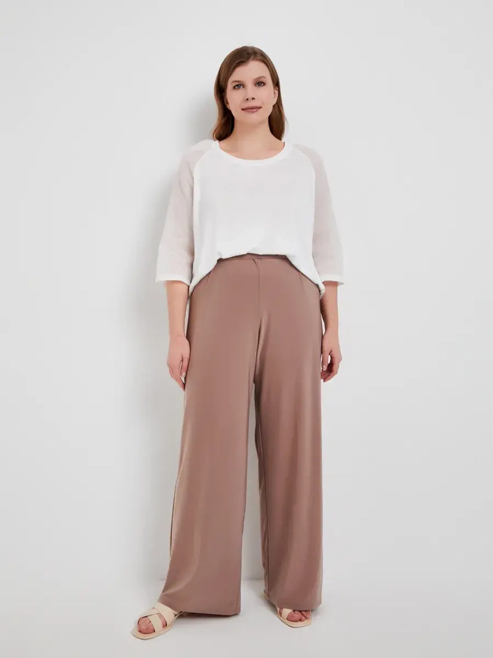 Брюки масло широкие