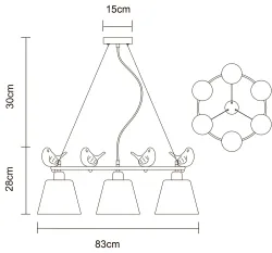 Подвесная люстра Arte Lamp PASSERO