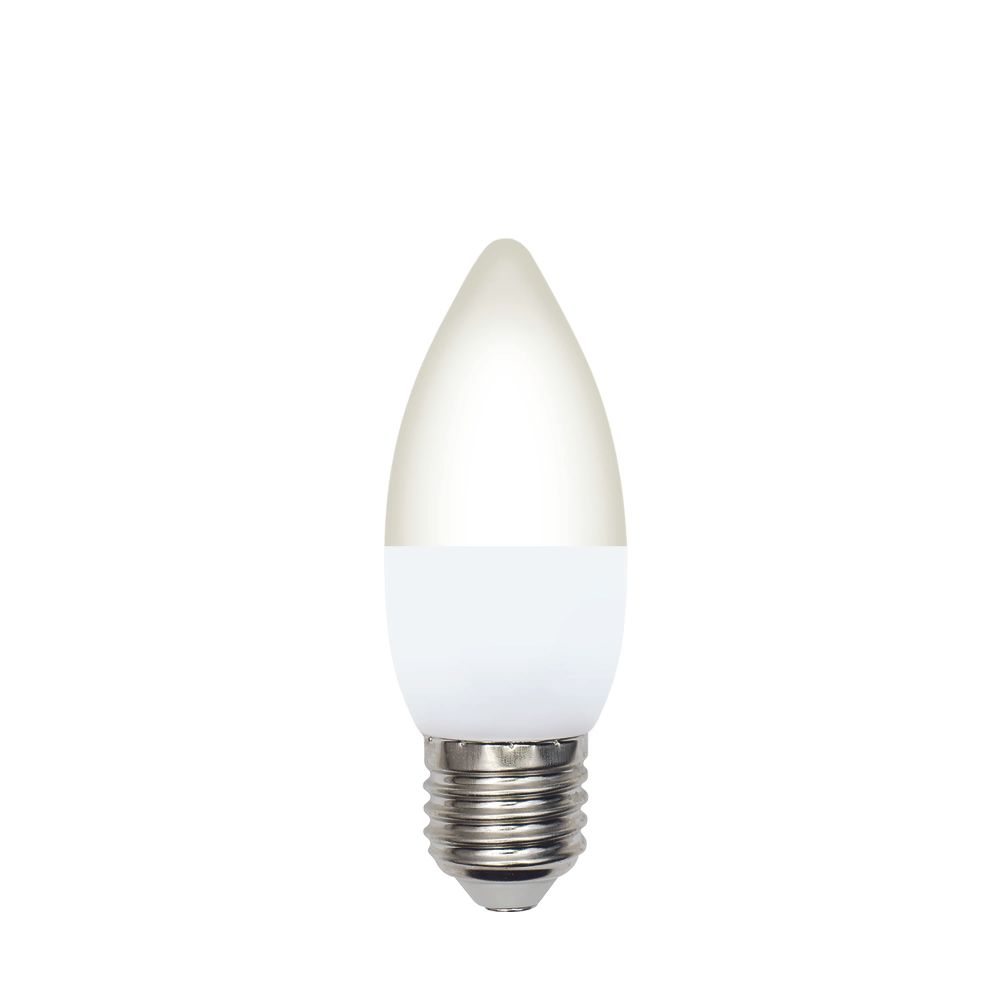 LED-C37-5W-4000K-E27-FR-SLS Лампа светодиодная. Форма свеча. матовая. Белый свет 4000K. ТМ Volpe