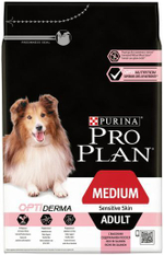 Purina Pro Plan Adult Medium Сухой корм Про План для собак средних пород с лососем, 3 кг