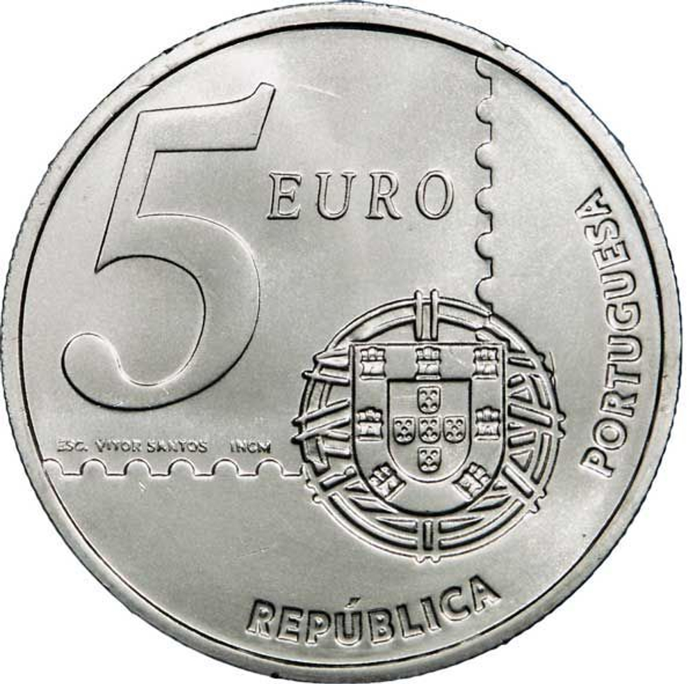 Portugal 5 Euro 2003 – 150th Anniversary of the First Portuguese Postage Stamp