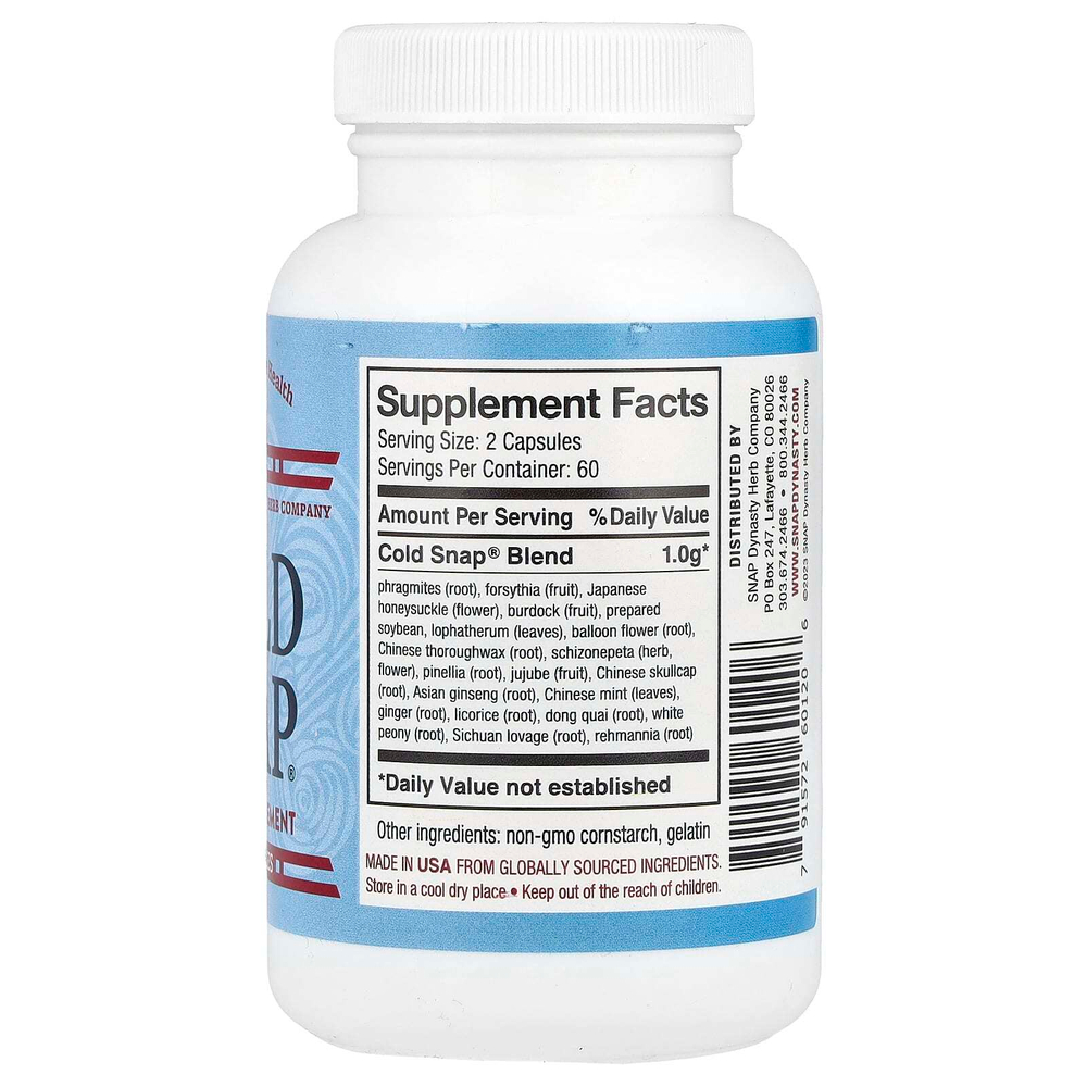 Snap Dynasty, Cold Snap®, 120 капсул