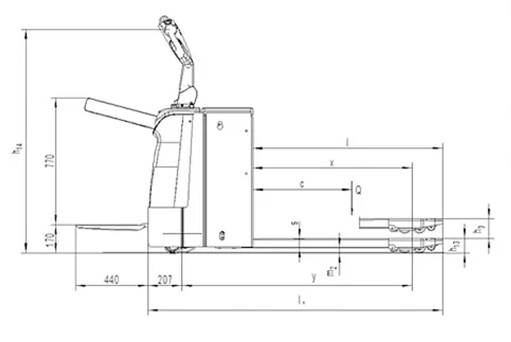 Самоходные тележки NOBLELIFT PT 20N / PT 25N / PT 30N