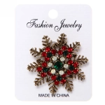 Брошь «Рождественское чудо - Снежинка», 4 см