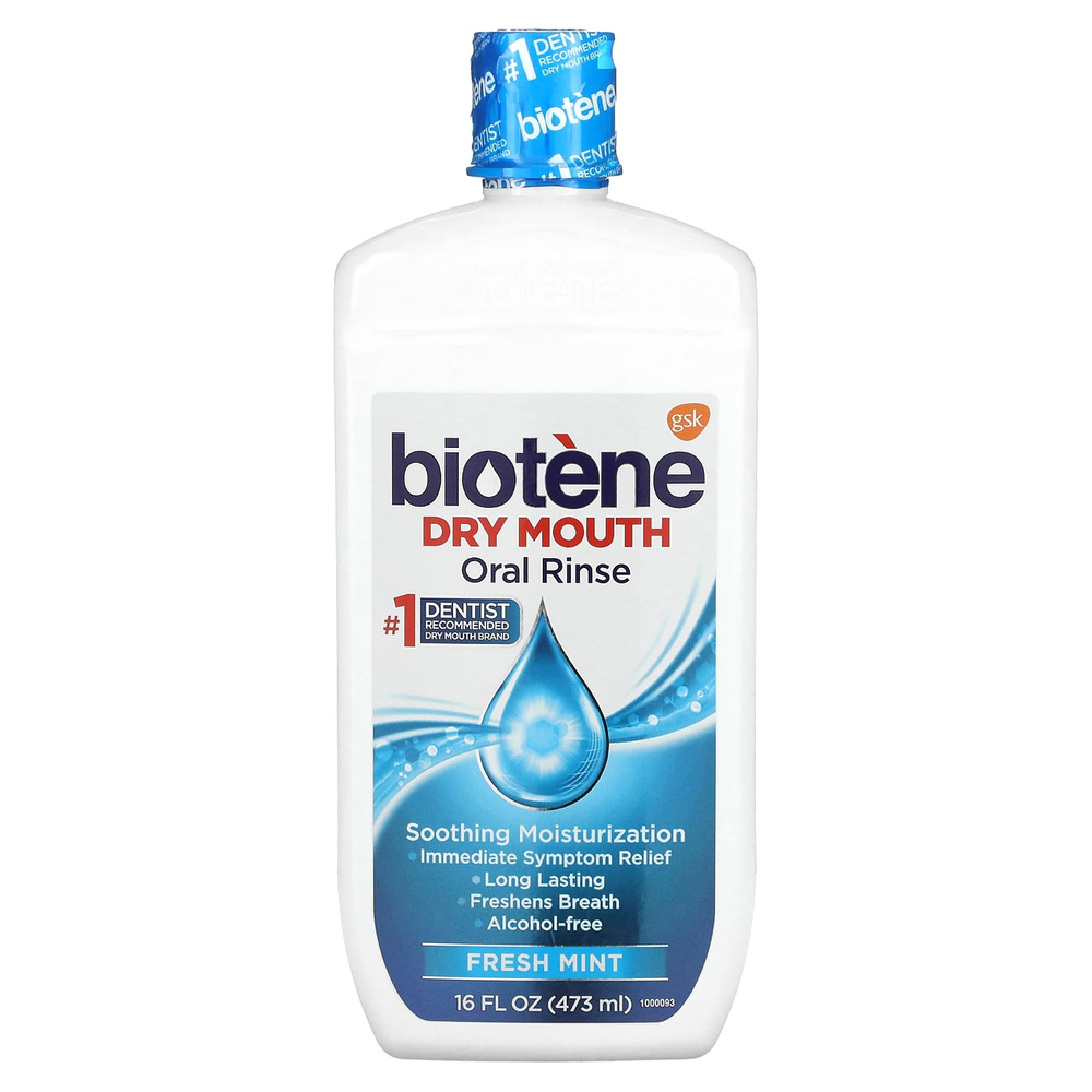 Biotene Dental Products, Ополаскиватель для полости рта от сухости, свежая мята, 473 мл (16 жидк. Унций)