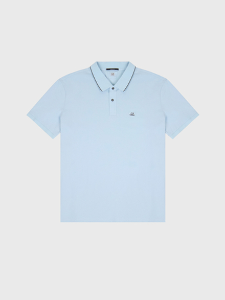 Поло C.P. Company Stretch Piquet Line Soft Blue