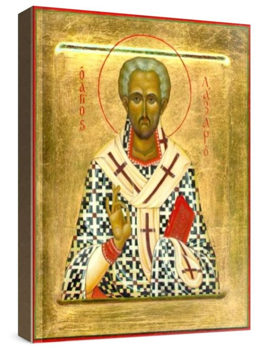 Лазарь Четверодневный (рукописная икона)