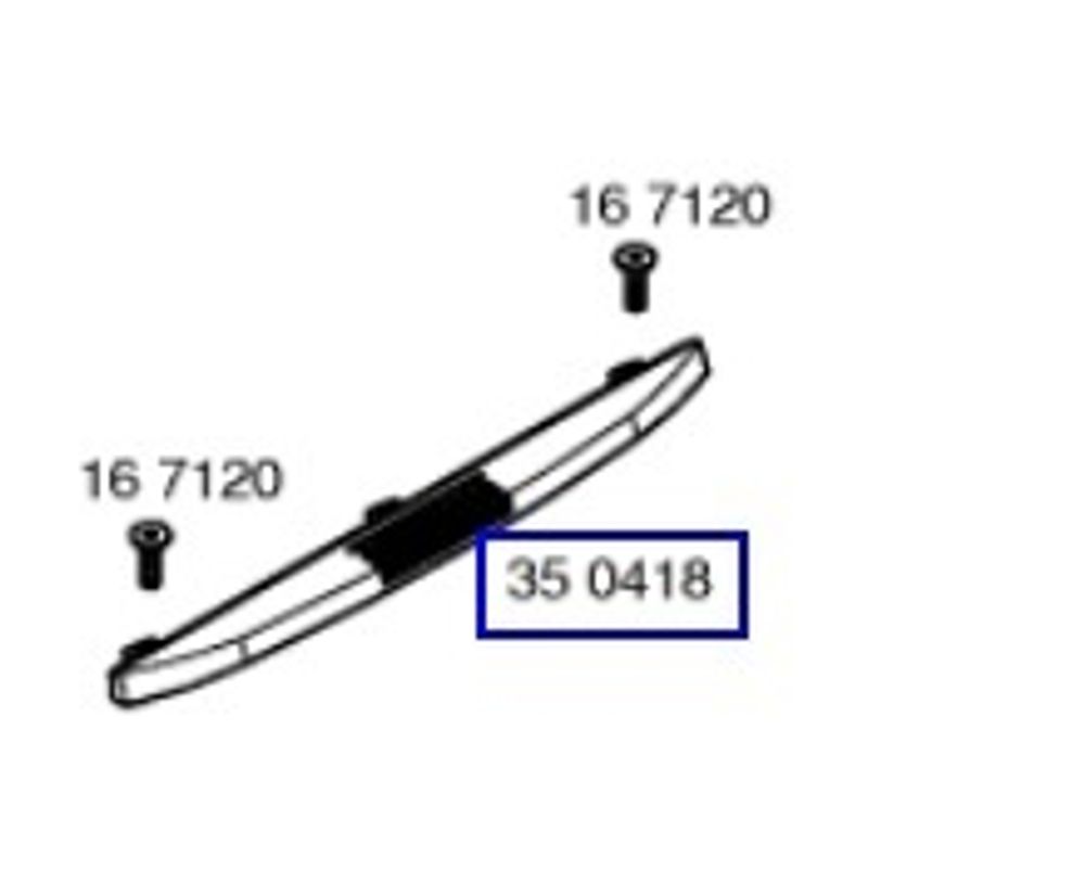 Ручка двери духовки BOSCH 436470, зам. 350418