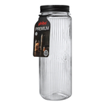 Банка квадратная с рельефом и тиснением premium 2л (черный)