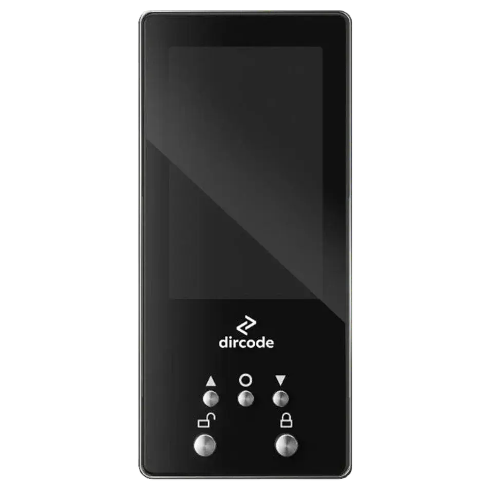 Арт. 65х30 Glass Premium Dircode DM-7 Биометрический замок с Face ID и видеозвонком, RAL 9005, 65x30 мм, L-1980 мм, 12В 5А 1шт