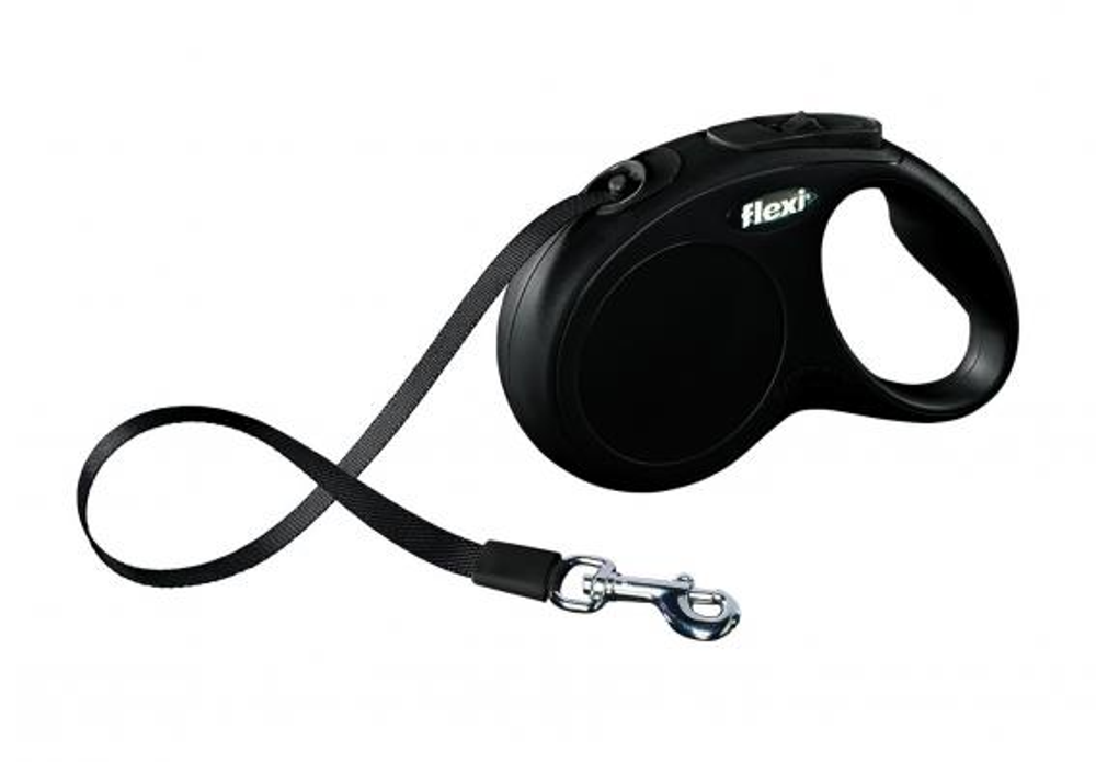 Флекси 42001F Рулетка New Classic XS 3м до 12кг (ремень) черная