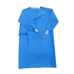 Халат хирургический стерильный Здравмедтех-К Евростандарт 160 см плотность 60 размер 54-56 ворот липучка рукав манжета 4 завязки на поясе с фиксатором