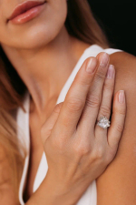 Кольцо "Цветок" в серебре