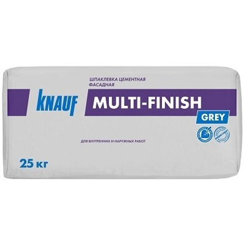 Шпатлевка Кнауф Мультифиниш серый 25кг