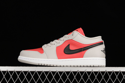 Jordan 1 Retro Low Light Iron Ore Siren Red