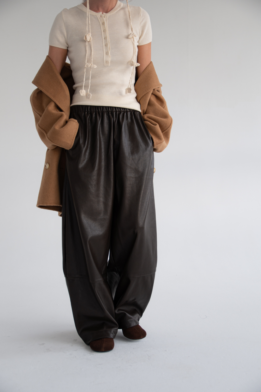 Брюки из экокожи JOUL