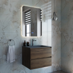 Тумба под раковину Vincea Luka 600 подвесная, 2 выкатных ящика soft-close, С.Oak