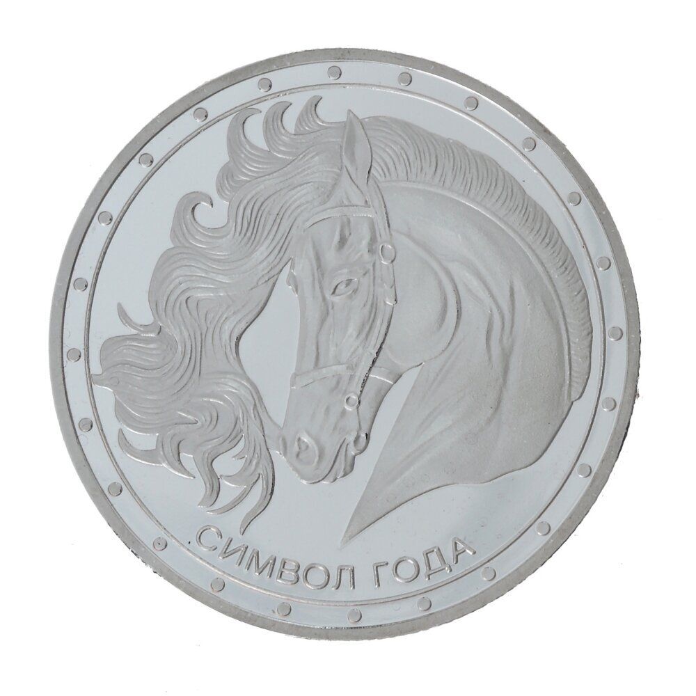 GAEM Изделие декоративное "Монета Лошадь", L4,5 W4,5 H0,5 см