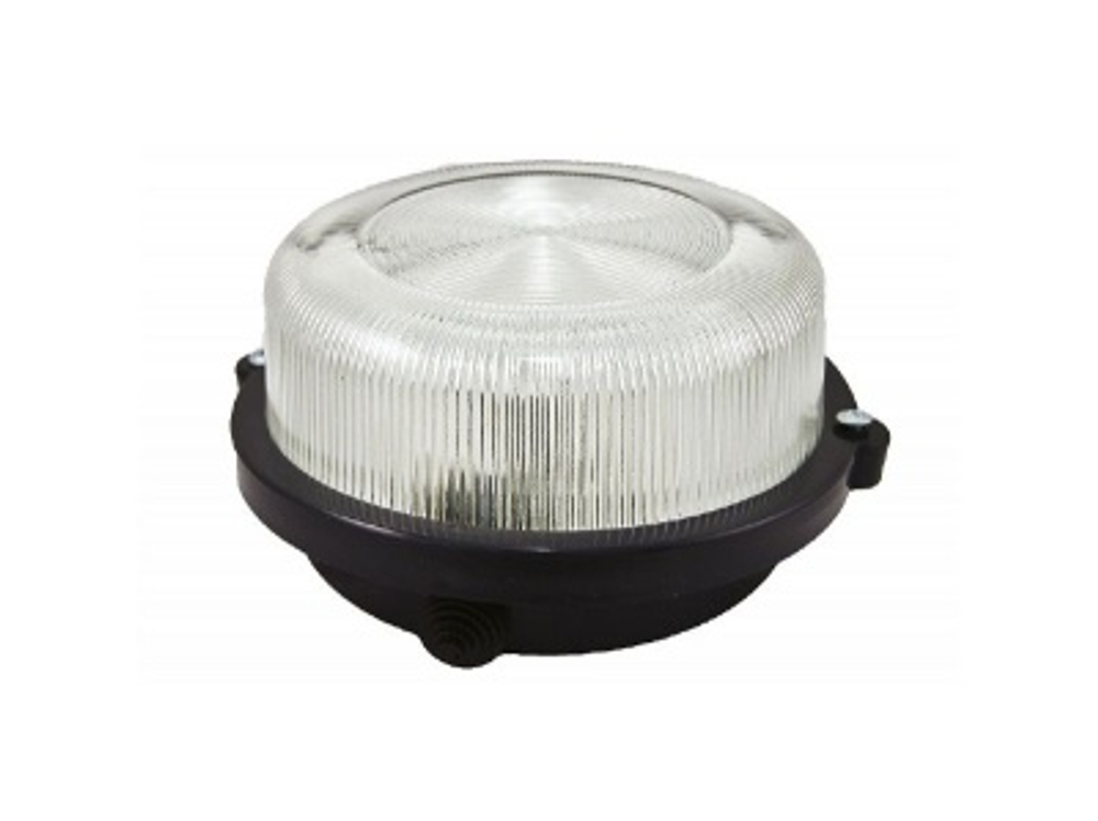 Светильник НПП 03-100-005.03 У3 черный корпус с обручем без решетки 100Вт TDM