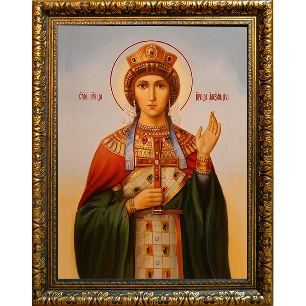 Александра мученица Римская, Никомидийская, императрица. Икона на холсте.