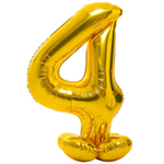 Шар фольгированный Цифра 4 165 см (Золотой)