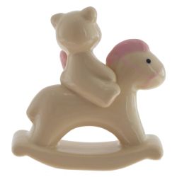 GAEM Фигурка декоративная "Мишка на лошадке", L8 W3,5 H8,5 см, 2в.