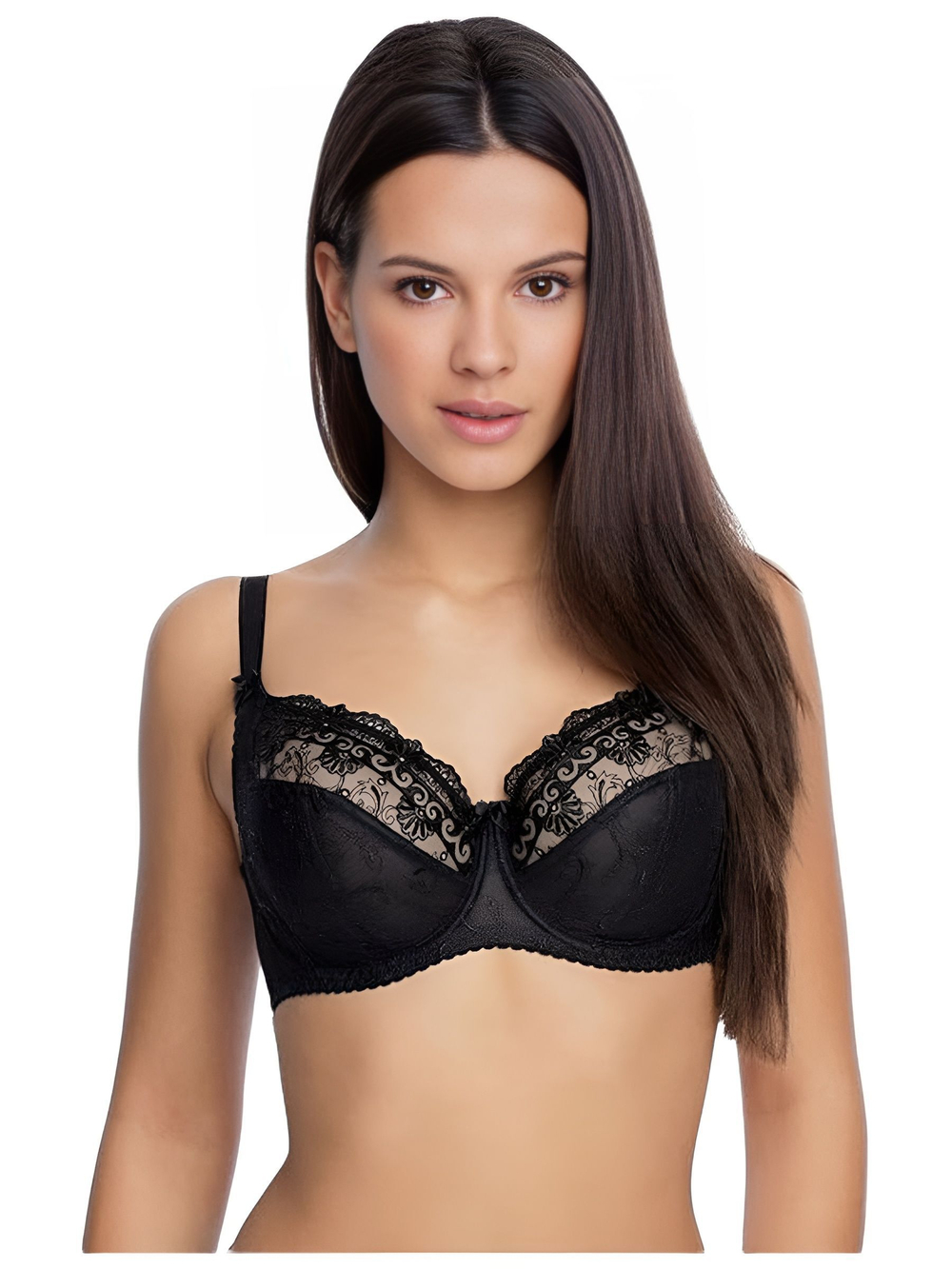 Бюстгальтер больших размеров Gabriela 80F черный