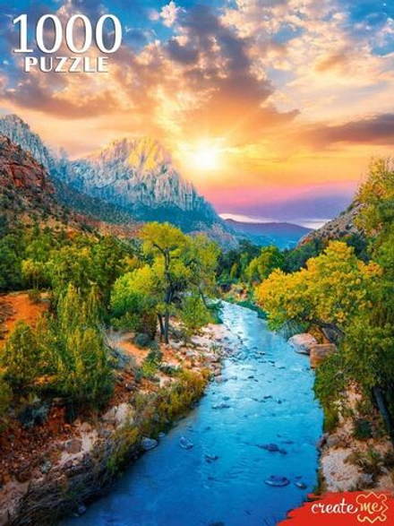 Пазлы 1000 элементов 685*480мм. "Речной пейзаж"