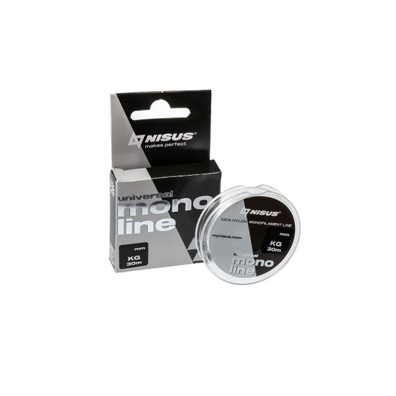 Леска MONOLINE Universal 0,12mm/30m Nylon Transparent Nisus (N-MU-012-30)