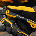 Ножницы по металлу, 270 мм, прямой и правый рез, сталь-СrMo, трехкомпонентные рукоятки Denzel