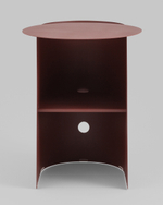 Журнальный столик Floire металл бордовый